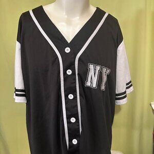 New York Brooklyn 84 All Stars Baseball Jersey 3X Polyester Orange Kiss